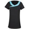 Premier Ivy beauty and spa tunic contrast neckline Black/ Turquoise